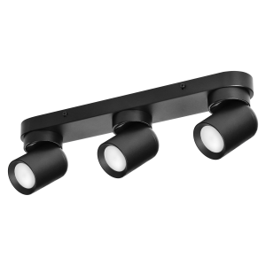 MALTA SP 3, wall and ceiling light, GU10 max. 3x12W, IP20, black